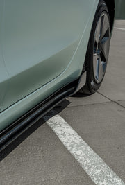 Tesla Model 3 Carbon Fiber Side Skirt Extensions