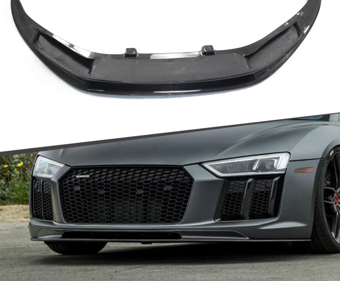 Audi R8 Carbon Fiber Front Splitter | Aggressive Styling – Carbon Source