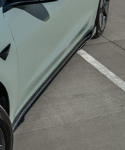 Tesla Model 3 Carbon Fiber Side Skirt Extensions