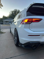 VW MK8 GTI carbon fiber diffuser