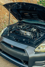 Carbon Fiber engine bay panels for the Nissan GTR R35