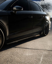 Audi RS3 Carbon Fiber Side Skirt Extensions