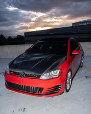 VW MK7 GTI carbon fiber hood