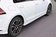 VW Golf GTI Carbon Fiber Side Skirt Extensions